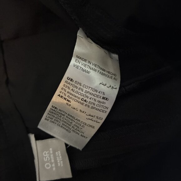 Chicos Womens Size 6 Black Straight Leg Dress Pants Classic Work Trousers - Picture 5 of 6